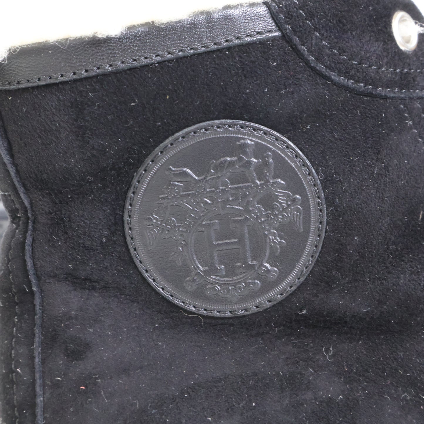 HERMES エルメス JIMMY ジミー ボア ムートン ハイカット スニーカー シューズ