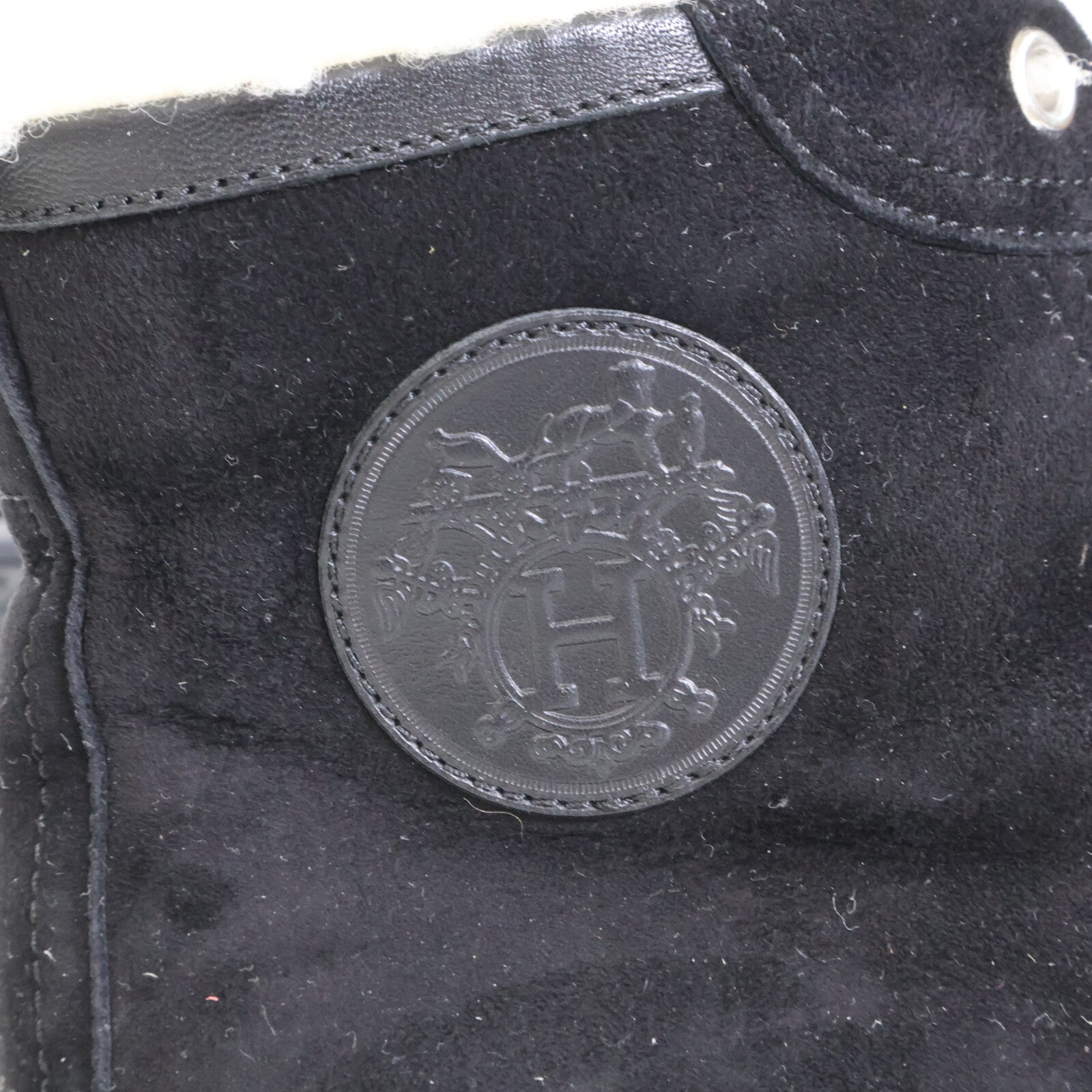 HERMES エルメス JIMMY ジミー ボア ムートン ハイカット スニーカー シューズ