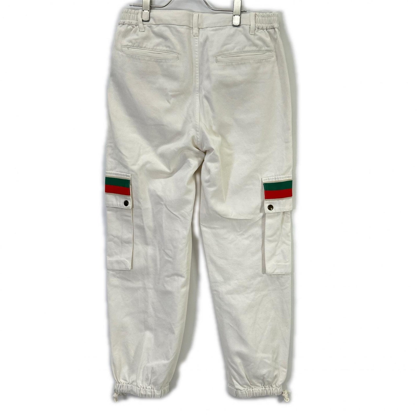 GUCCI グッチ 21SS 623986 ホワイト インターロッキングG ドローストリング カーゴパンツ ボトムス