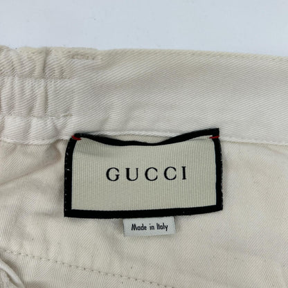 GUCCI グッチ 21SS 623986 ホワイト インターロッキングG ドローストリング カーゴパンツ ボトムス