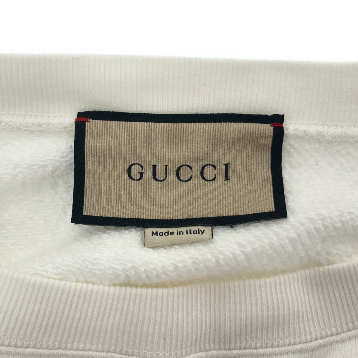 GUCCI グッチ ×ばなにゃ 617964 ホワイト ロゴプリントスウェット トップス