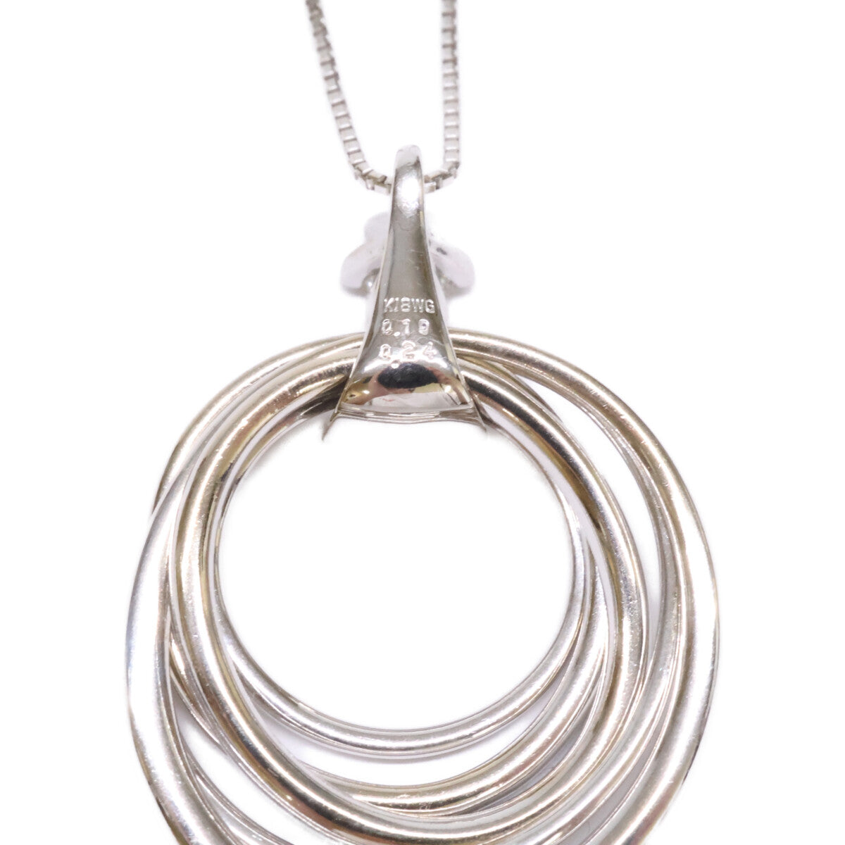 FOREVERMARK フォーエバーマーク 仕上げ済み K18WG ミルモア ソリティア パヴェ ダイヤモンド 0.19ct メレ0.24ct ネックレス