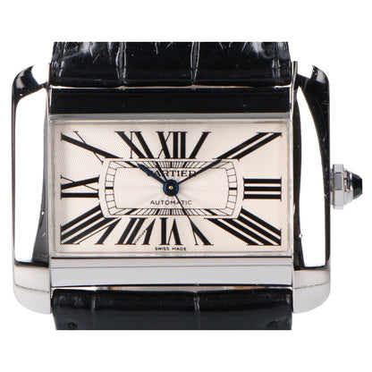 Cartier カルティエ 仕上げ済み W6300755 SS×クロコダイルレザー タンクディヴァンLM AT 腕時計