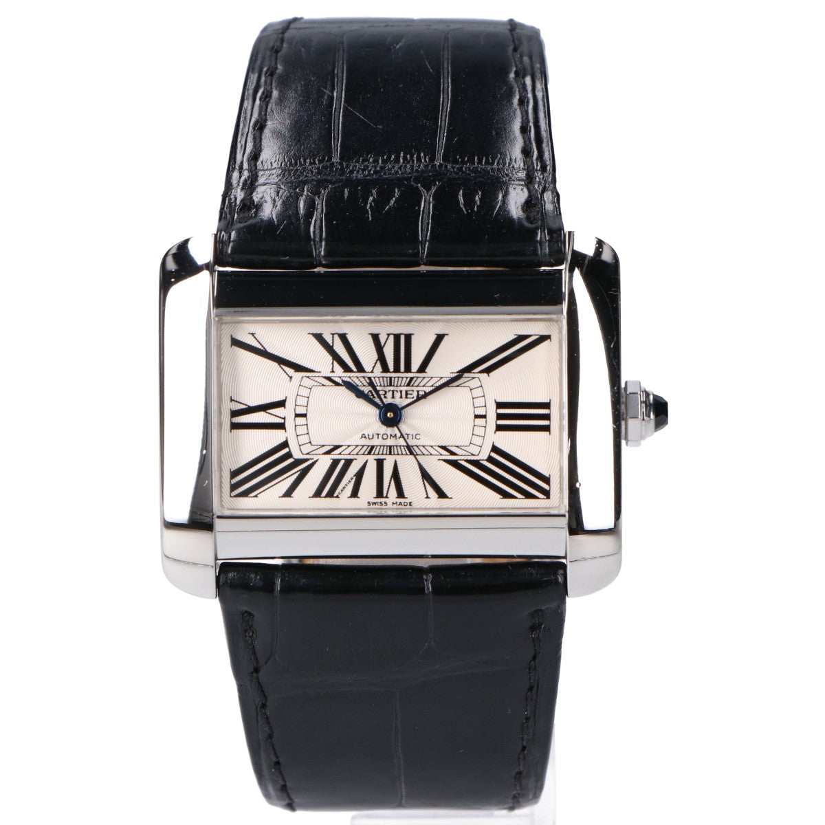 Cartier カルティエ 仕上げ済み W6300755 SS×クロコダイルレザー タンクディヴァンLM AT 腕時計
