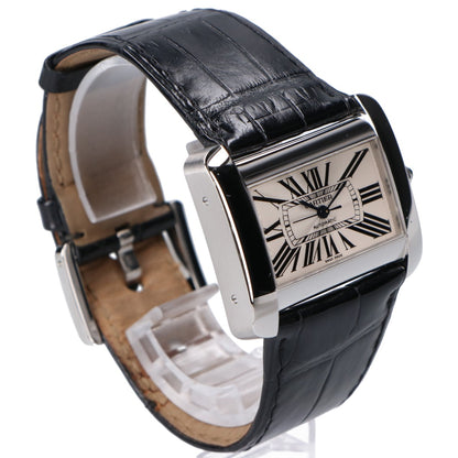 Cartier カルティエ 仕上げ済み W6300755 SS×クロコダイルレザー タンクディヴァンLM AT 腕時計