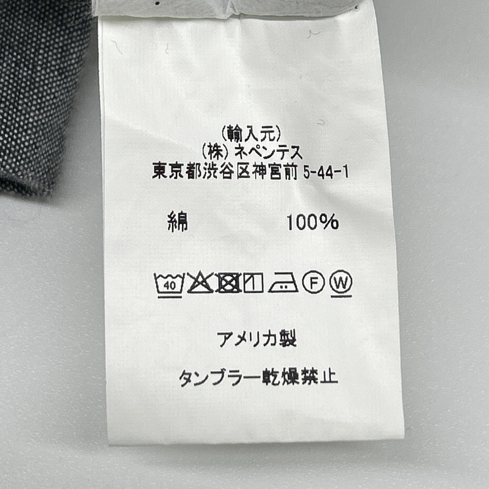 Engineered Garments エンジニアードガーメンツ ブルー×ブラック パッチワーク シャツ トップス