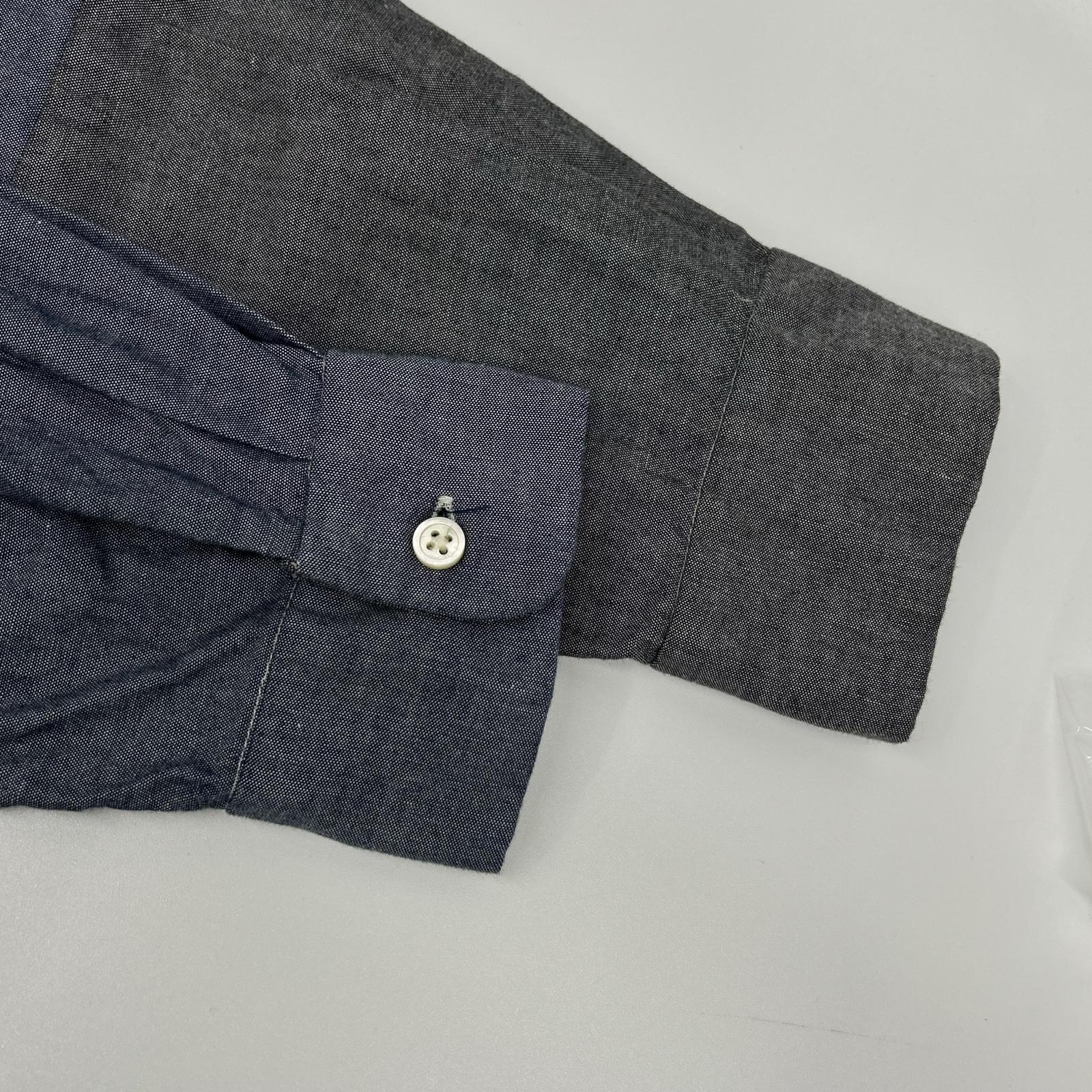Engineered Garments エンジニアードガーメンツ ブルー×ブラック パッチワーク シャツ トップス