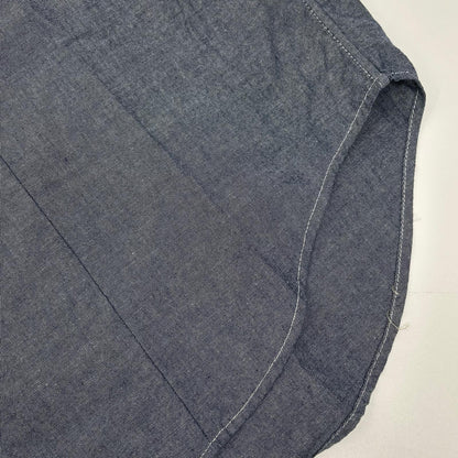 Engineered Garments エンジニアードガーメンツ ブルー×ブラック パッチワーク シャツ トップス