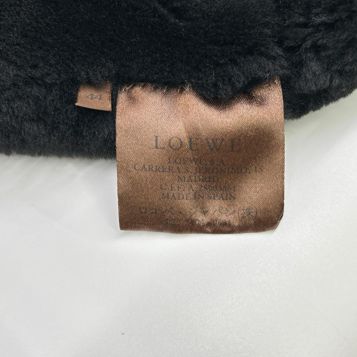 LOEWE ロエベ ブラック ムートン ロングコート コート