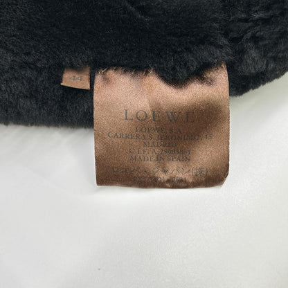 LOEWE ロエベ ブラック ムートン ロングコート コート