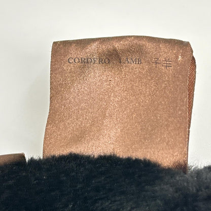 LOEWE ロエベ ブラック ムートン ロングコート コート