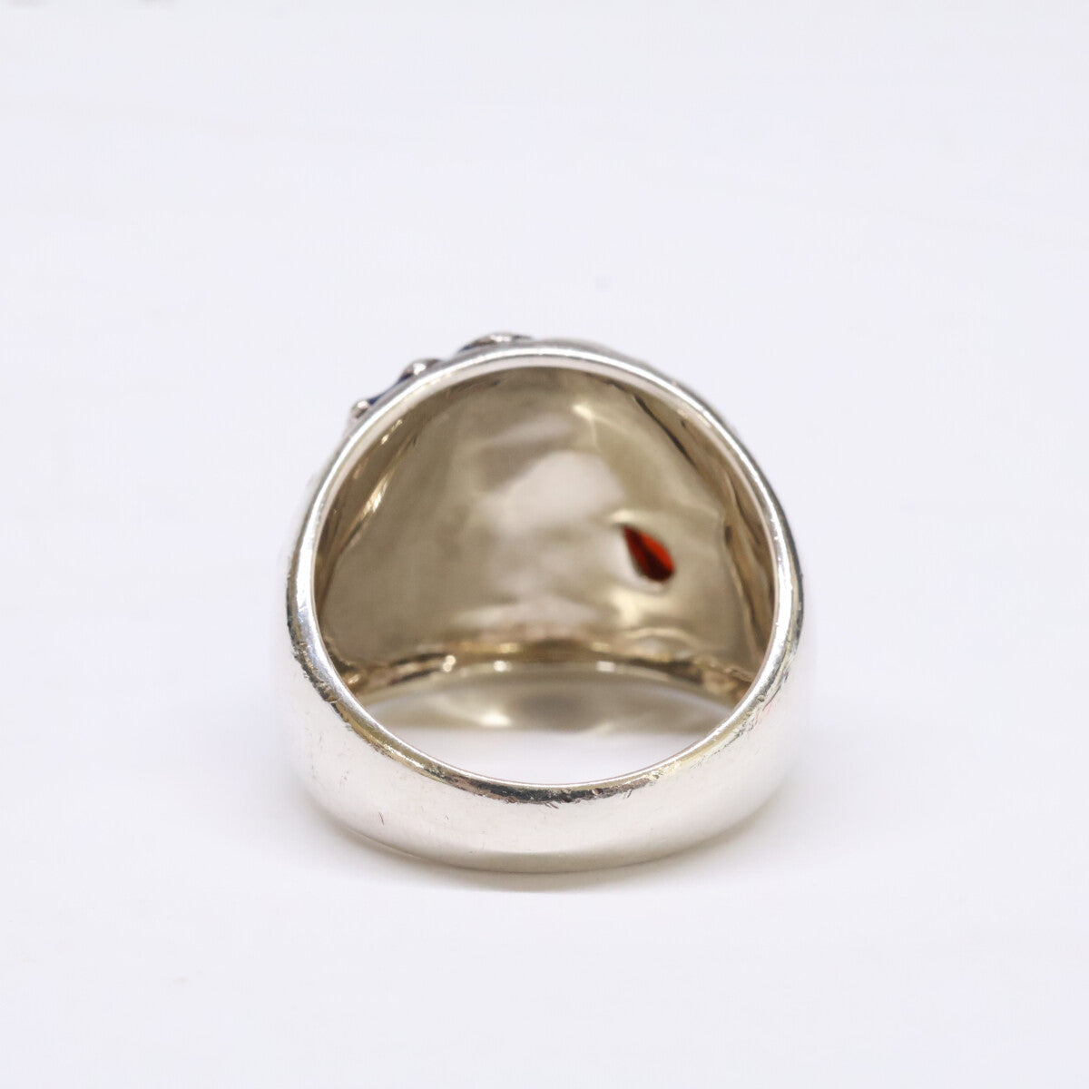 ROKUZAN 碌山 【美品】925 ウィリアムモリス 珊瑚/エナメル メドウェイ リング 指輪