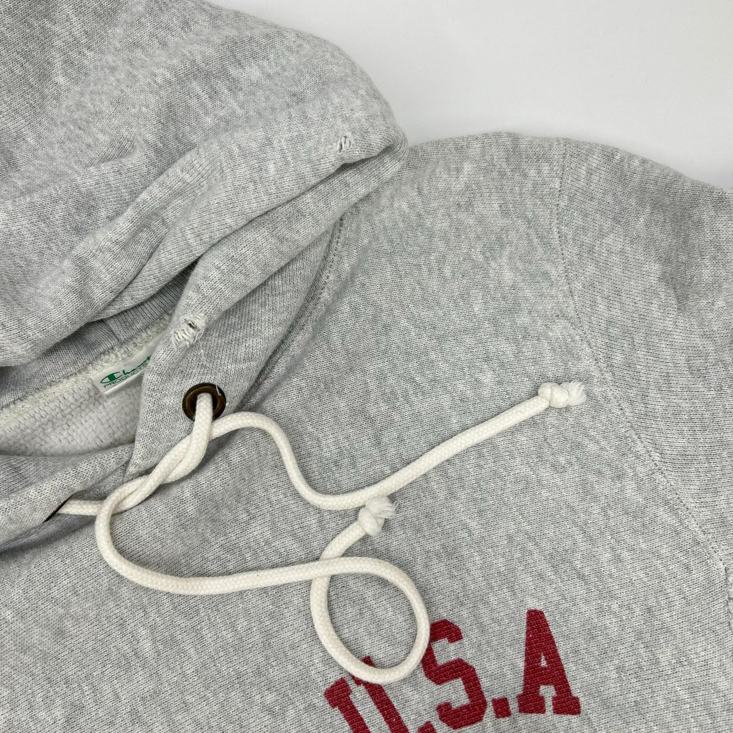 Champion チャンピオン 【ロンハーマン別注】C8-J116 グレー ダメージ加工 フーディー トップス