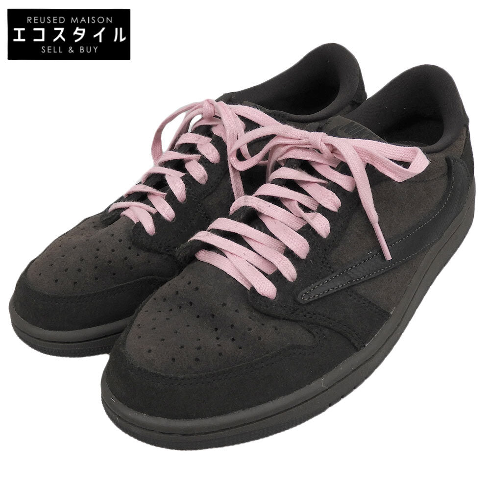NIKE ナイキ エアジョーダン1ロー スエード スニーカー シューズ メンズ ブラウン 25.5cm DM7866-202 シューズ