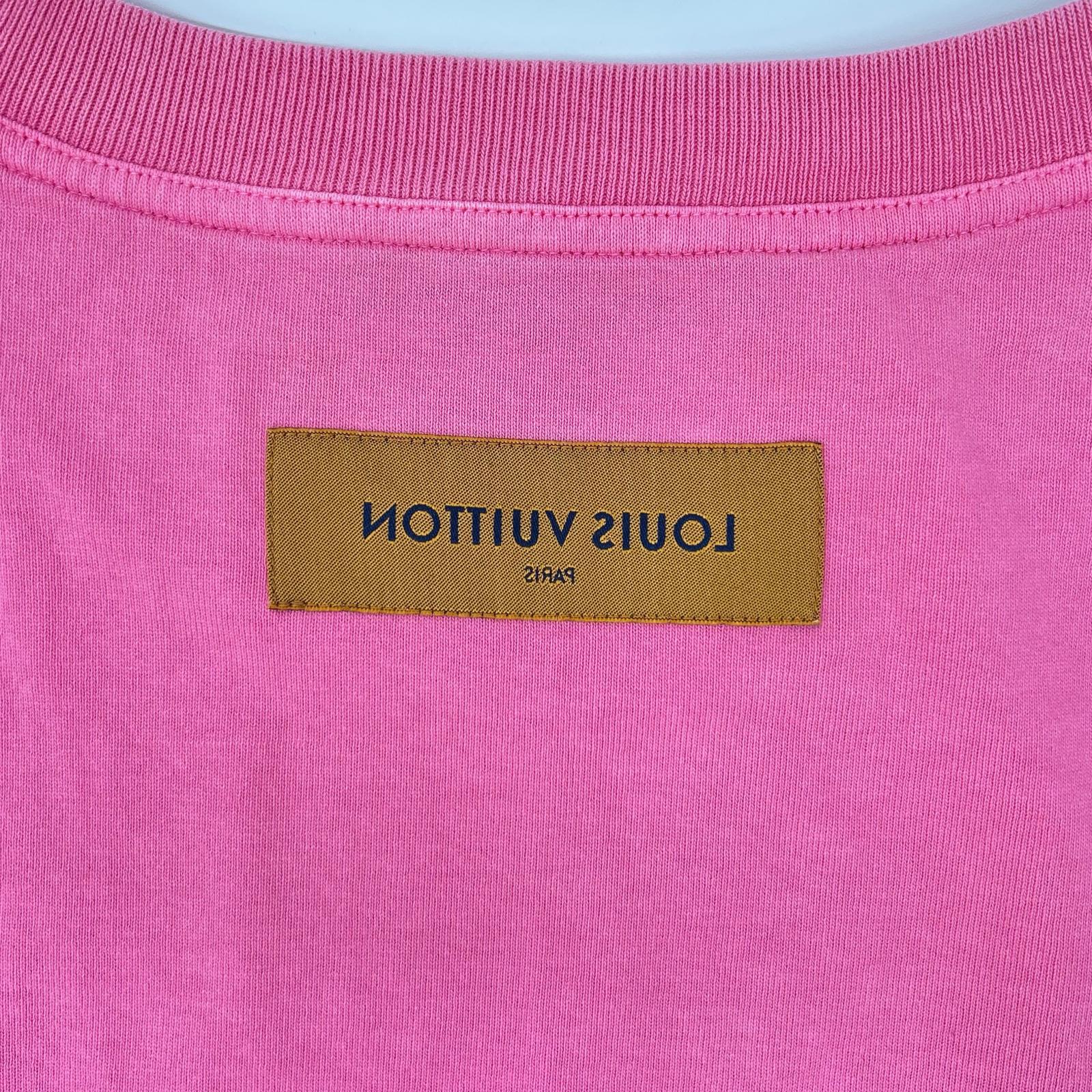 LOUIS VUITTON ルイヴィトン RM222Q JYN HIY47W ピンク 22AW インサイドアウト Tシャツ トップス