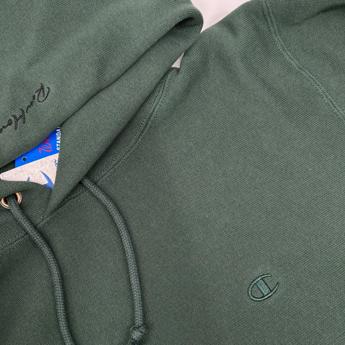 Champion チャンピオン ロンハーマン別注 グリーン プルオーバー フーディー トップス