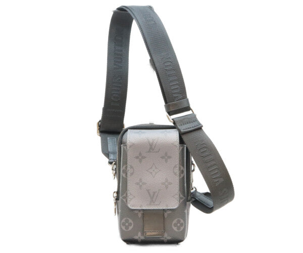 LOUIS VUITTON ルイヴィトン M81321 モノグラム エクリプス リバース ダブル フォン ポーチ ショルダーバッグ