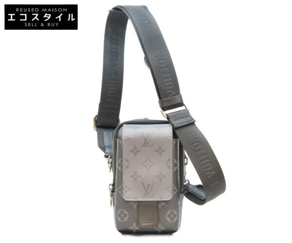 LOUIS VUITTON ルイヴィトン M81321 モノグラム エクリプス リバース ダブル フォン ポーチ ショルダーバッグ