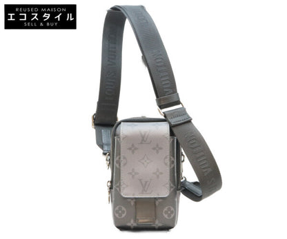 LOUIS VUITTON ルイヴィトン M81321 モノグラム エクリプス リバース ダブル フォン ポーチ ショルダーバッグ