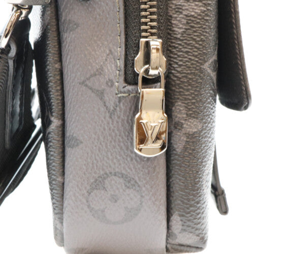 LOUIS VUITTON ルイヴィトン M81321 モノグラム エクリプス リバース ダブル フォン ポーチ ショルダーバッグ