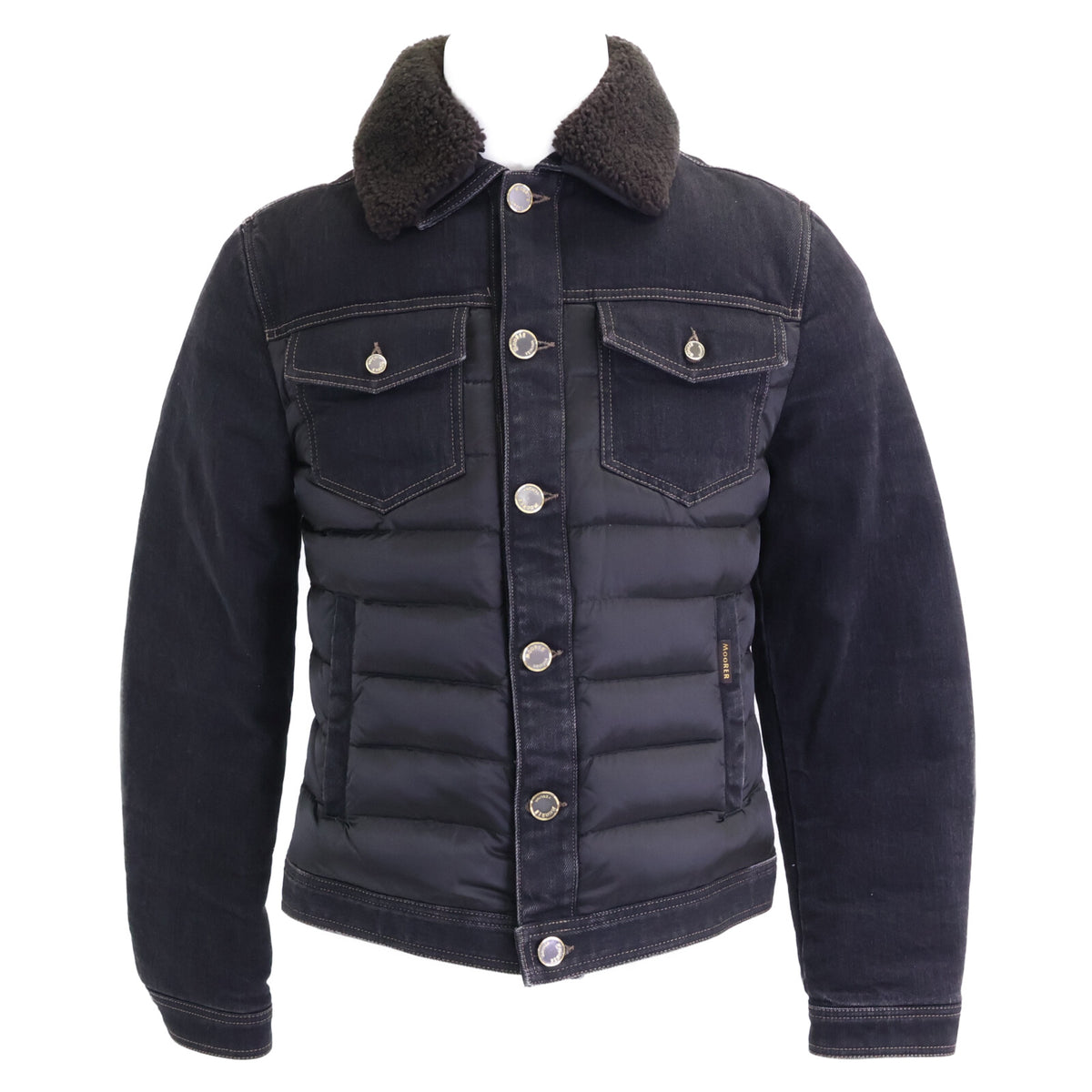 MOORER ムーレー 新品未使用 国内正規 MONDOR FUR-106S デニム切替 ダウンジャケット ジャケット