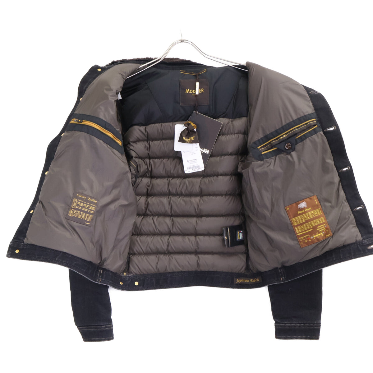 MOORER ムーレー 新品未使用 国内正規 MONDOR FUR-106S デニム切替 ダウンジャケット ジャケット