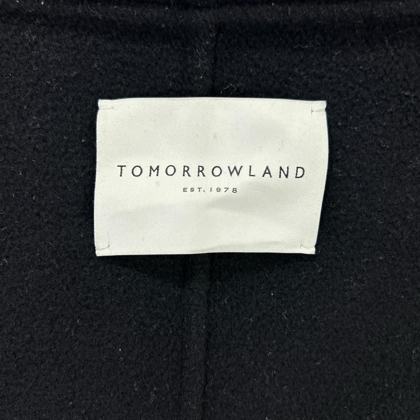 TOMORROWLAND トゥモローランド ネイビー プレミアムウールリバー フーデッドコート コート