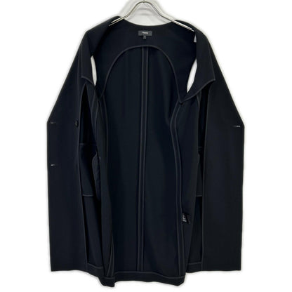 Theory セオリー ブラック SEAM VT ADMIRAL CREPE ロングジレベスト ベスト