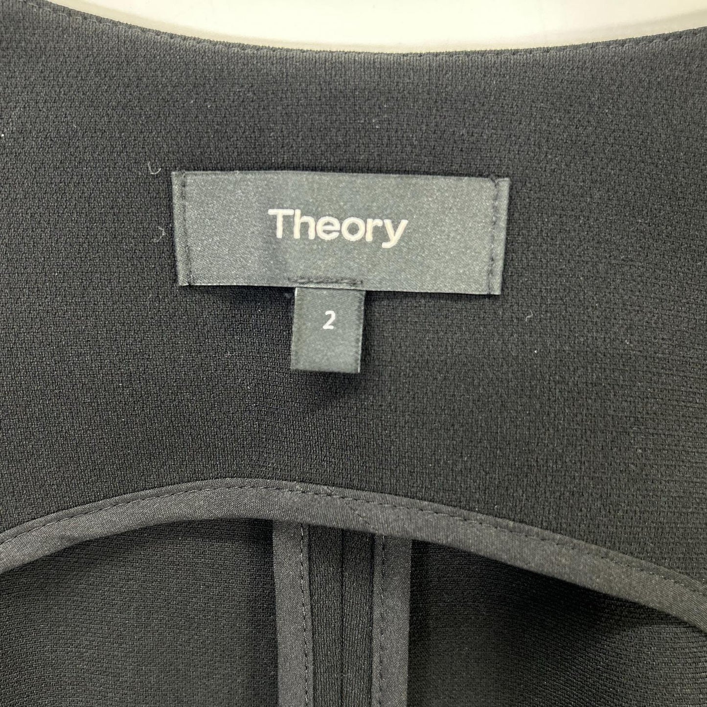 Theory セオリー ブラック SEAM VT ADMIRAL CREPE ロングジレベスト ベスト
