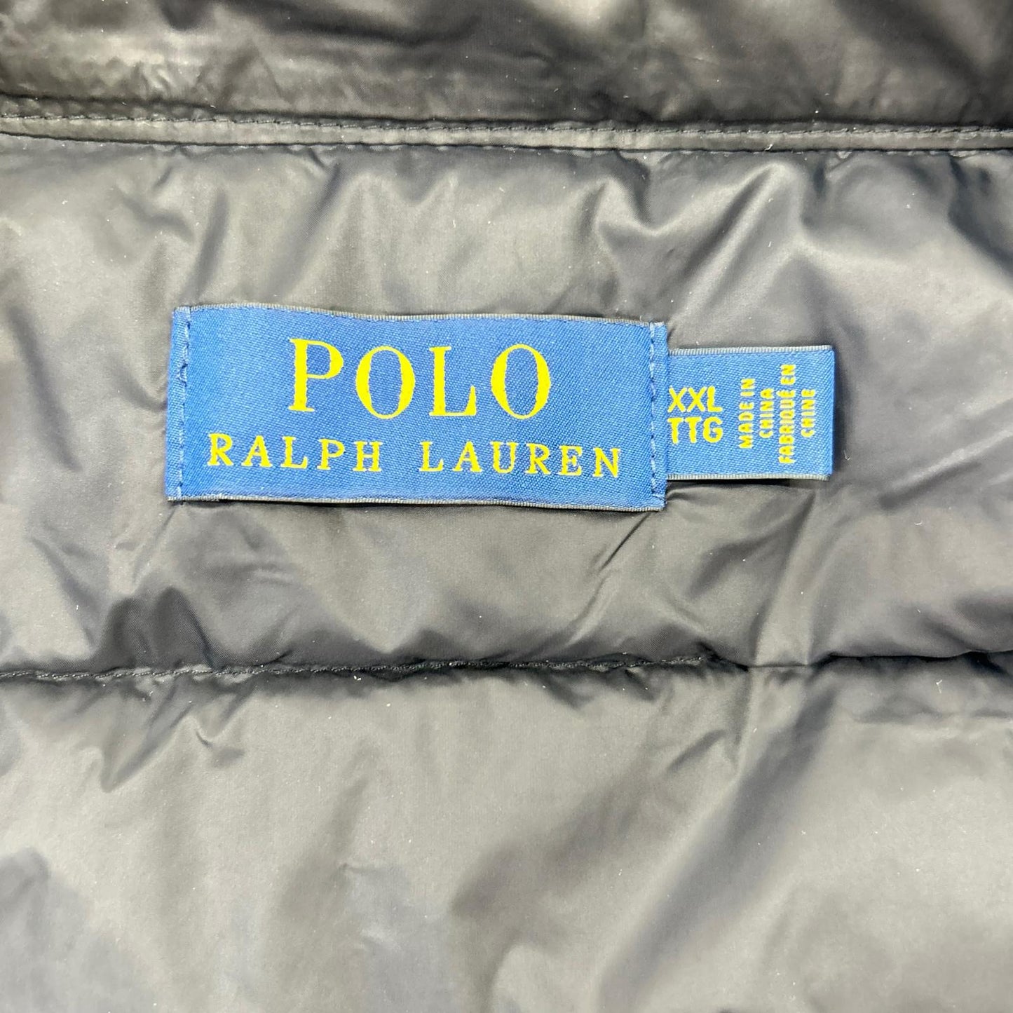 POLObyRalphLauren ポロラルフローレン ブラック ロゴ刺繍 ダウンベスト ベスト