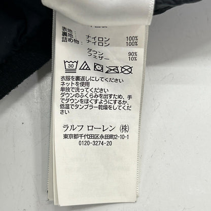 POLObyRalphLauren ポロラルフローレン ブラック ロゴ刺繍 ダウンベスト ベスト