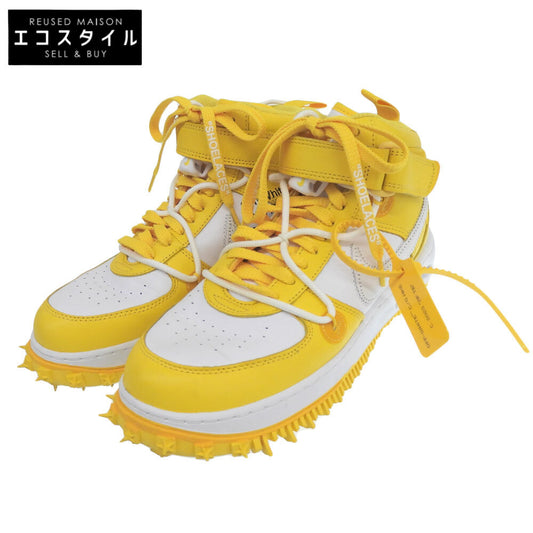 NIKE ナイキ 美品 Air Force 1 Mid SP レザー シューズ メンズ イエロー 27cm DR0500ー101 シューズ