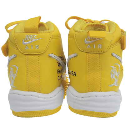 NIKE ナイキ 美品 Air Force 1 Mid SP レザー シューズ メンズ イエロー 27cm DR0500ー101 シューズ