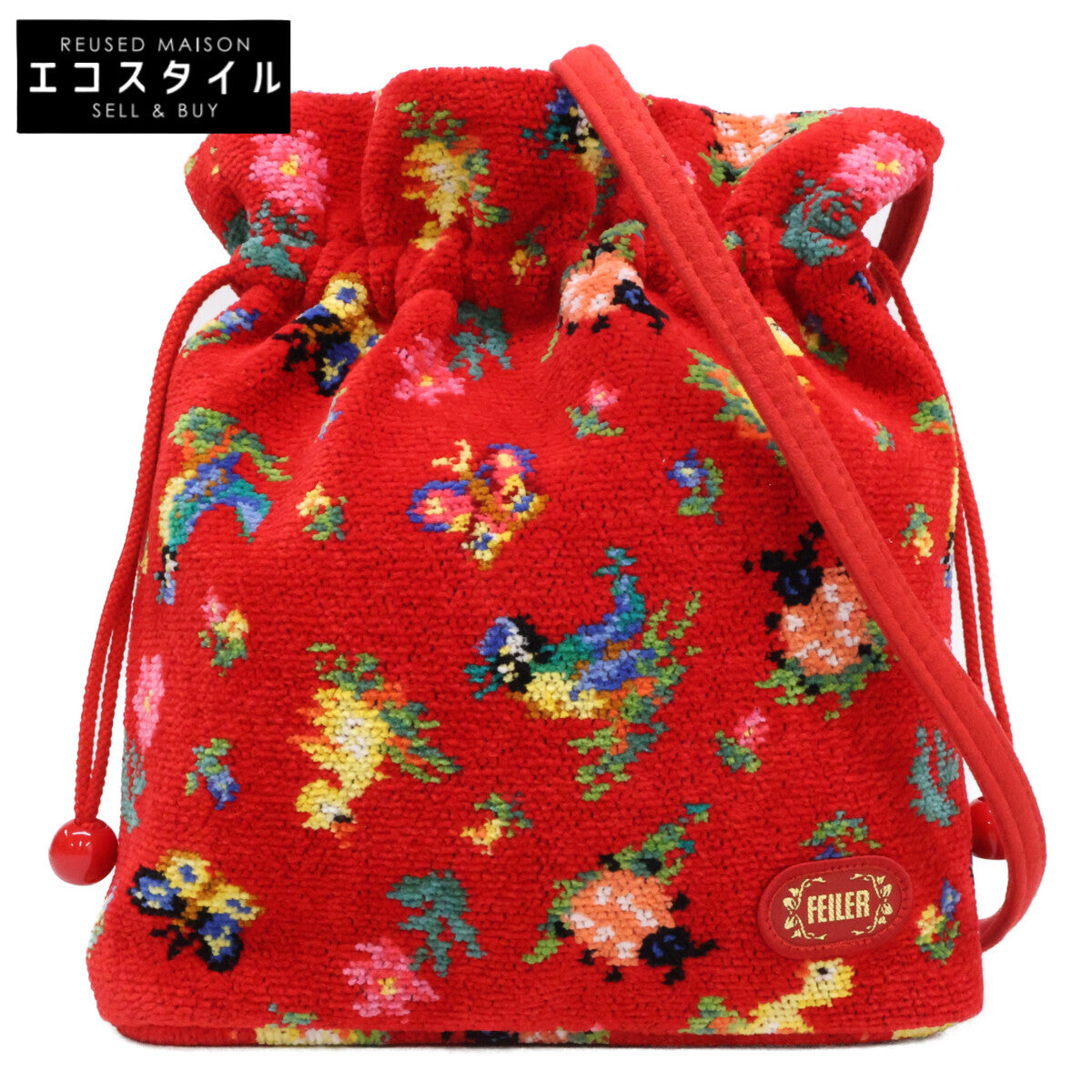 FEILER フェイラー 【美品】ハイジ 巾着 ショルダーバッグ