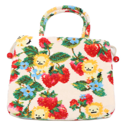 FEILER フェイラー ｘBarneys New York バーニーズニューヨーク【新品同様】LSD-230029 ライオンｘストロベリーフィールド柄 巾着バッグ ハンドバッグ