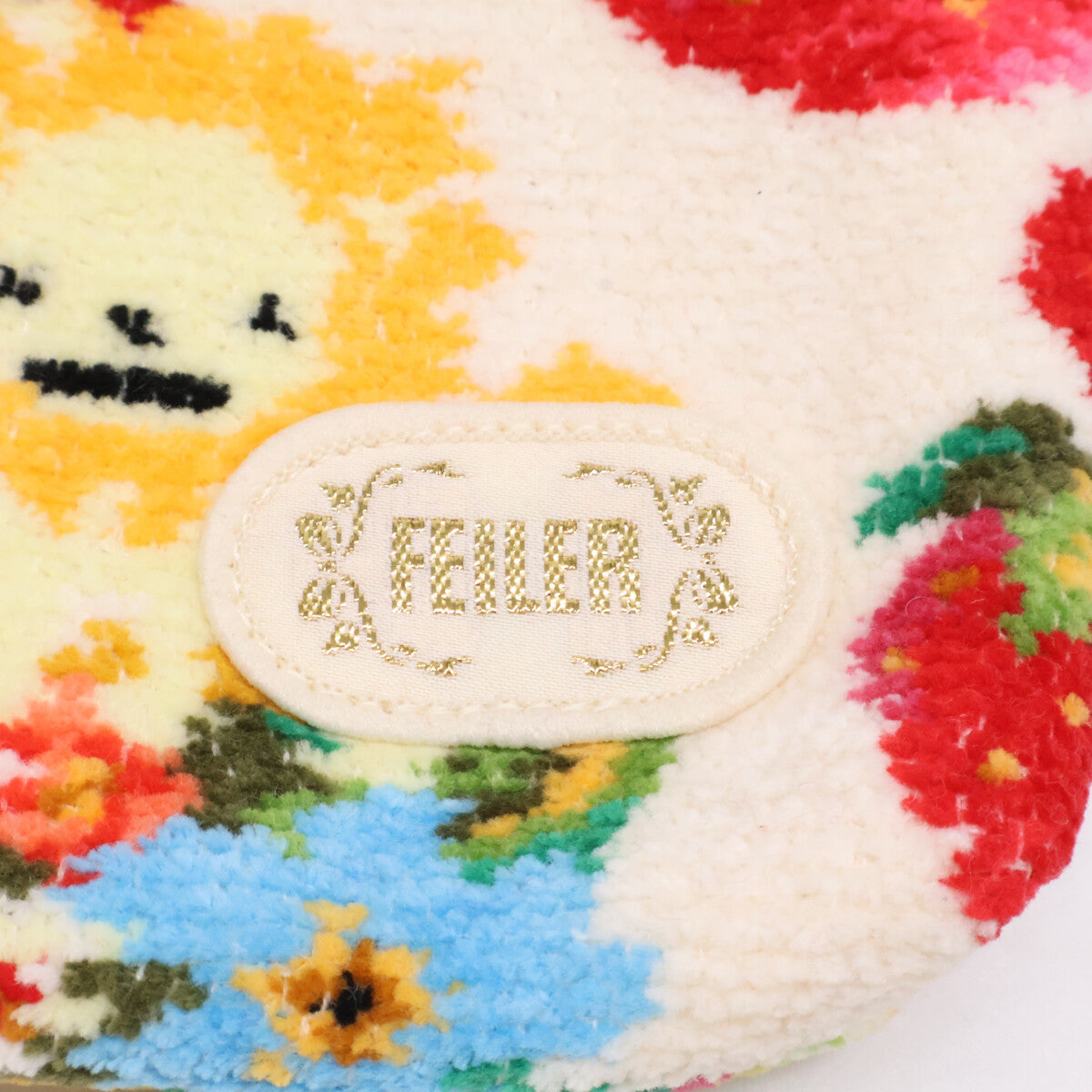 FEILER フェイラー ｘBarneys New York バーニーズニューヨーク【新品同様】LSD-230029 ライオンｘストロベリーフィールド柄 巾着バッグ ハンドバッグ