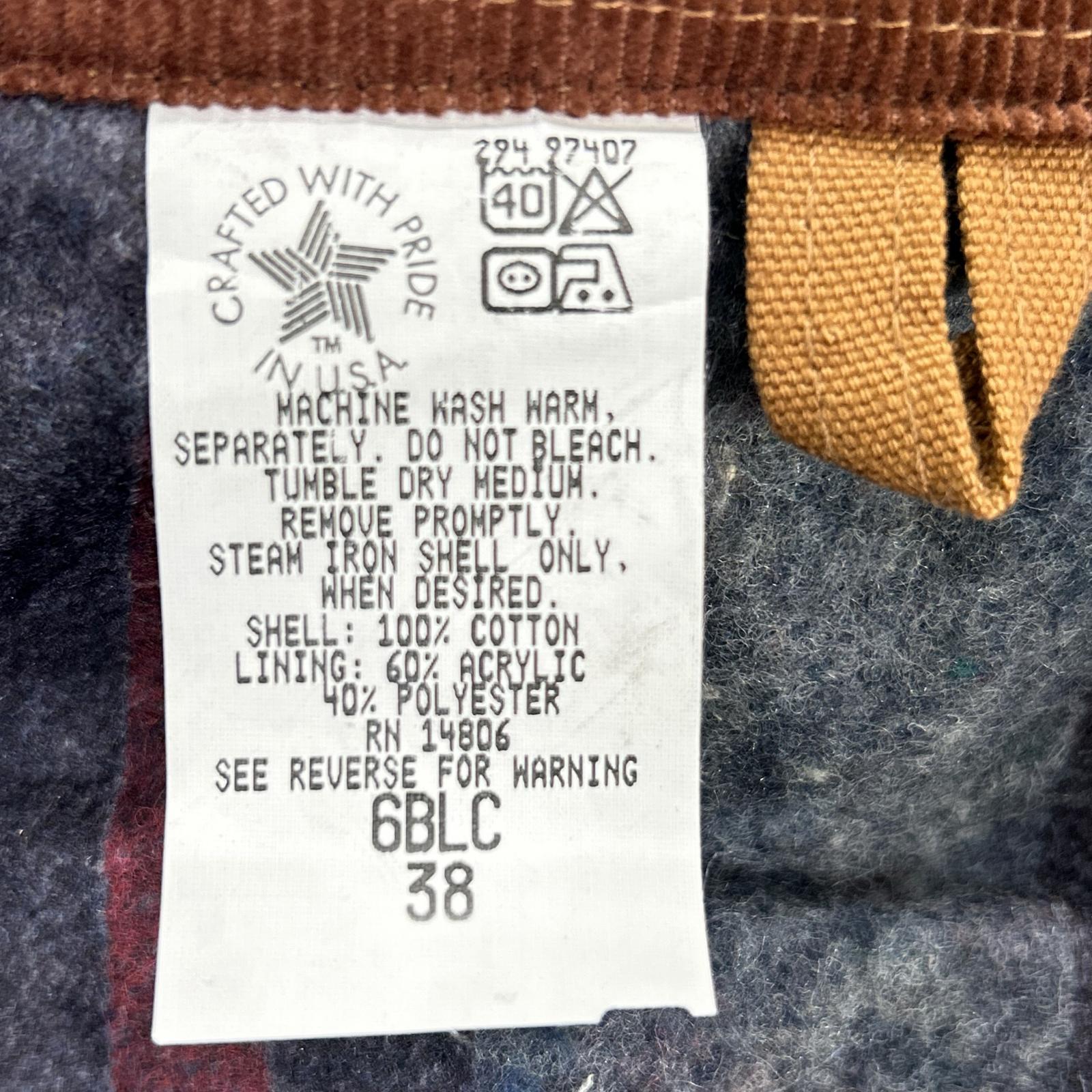 carhartt カーハート 94年製 ブラウン 6BLC USA製 チョアコート コート