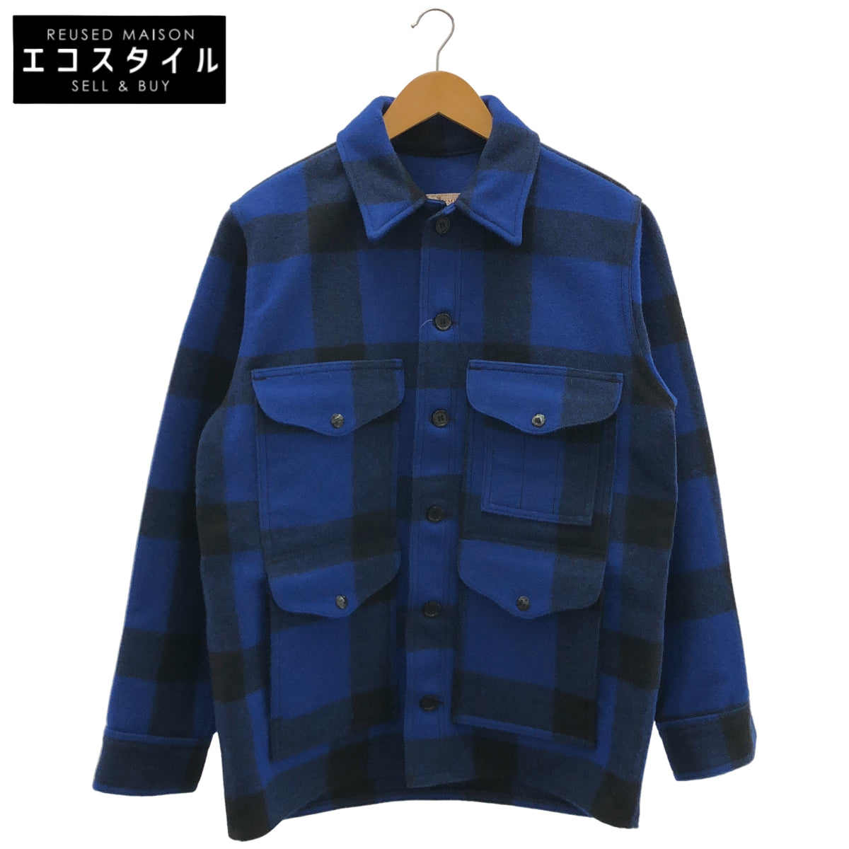 FILSON フィルソン ブルー チェック シングルマッキーノクルーザー ジャケット トップス