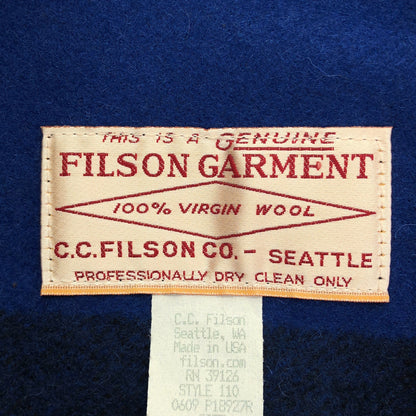 FILSON フィルソン ブルー チェック シングルマッキーノクルーザー ジャケット トップス