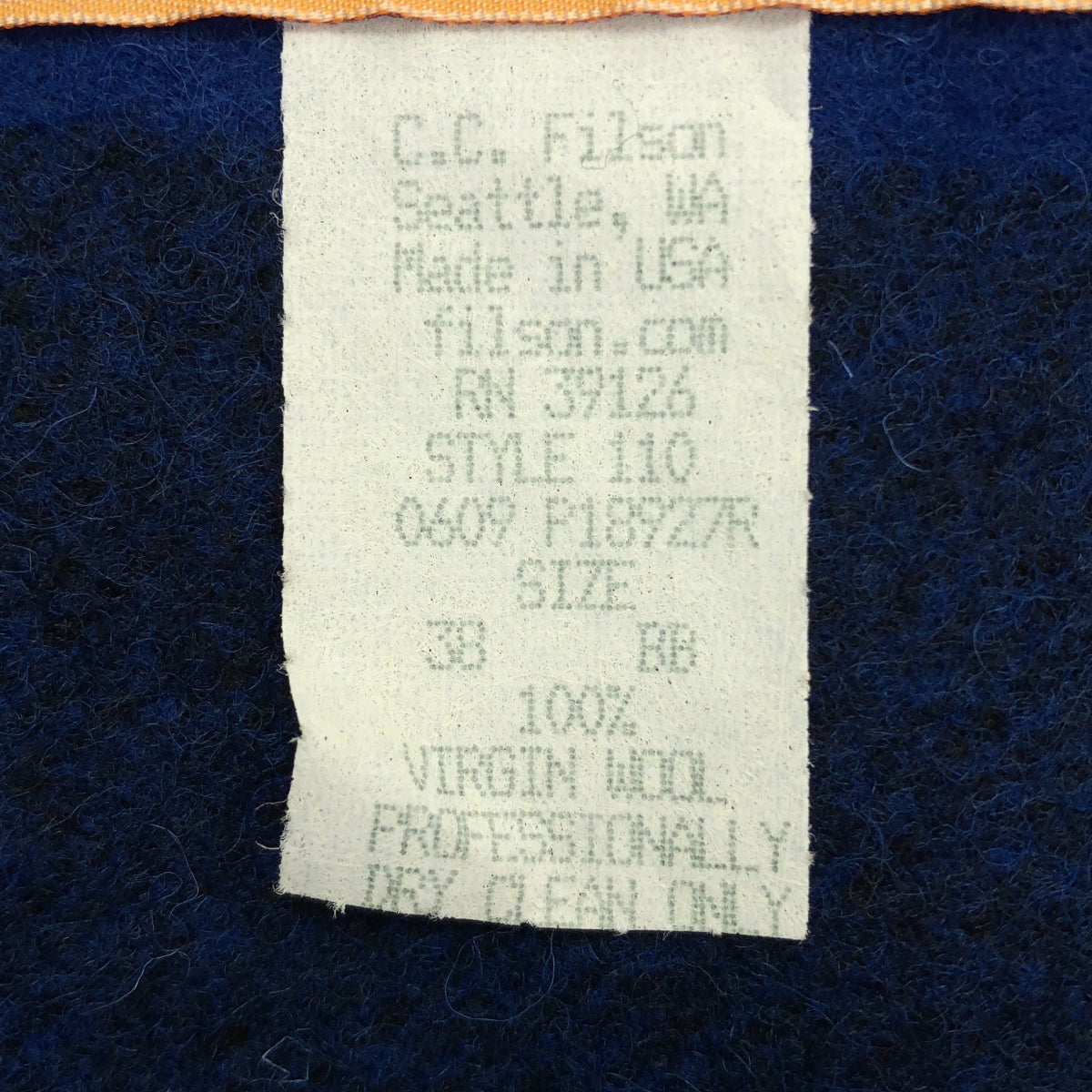 FILSON フィルソン ブルー チェック シングルマッキーノクルーザー ジャケット トップス