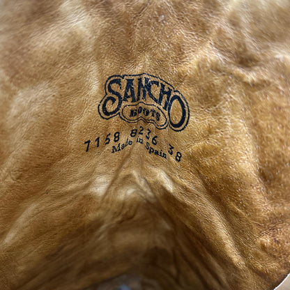 SANCHO サンチョ 7158 8236 パイソン/レザー ヒール ウエスタンブーツ シューズ