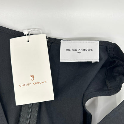 UNITED ARROWS ユナイテッドアローズ 1526-126-3283-0950 ブラック コットン100 ベルトワンピース ワンピース