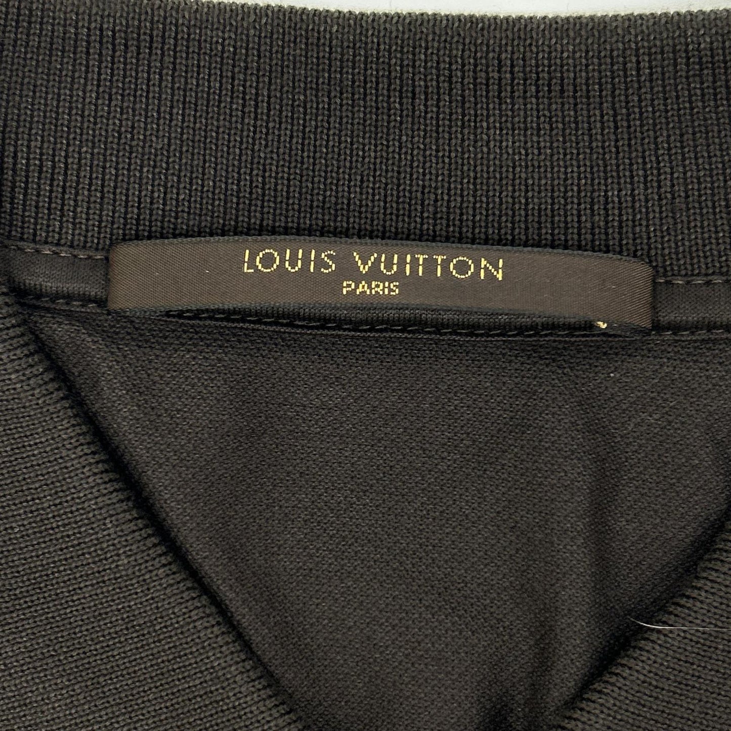 LOUIS VUITTON ルイヴィトン RM082M MNJR32JEA ブラウン コットン100 刺繍ロゴ ポロシャツ トップス