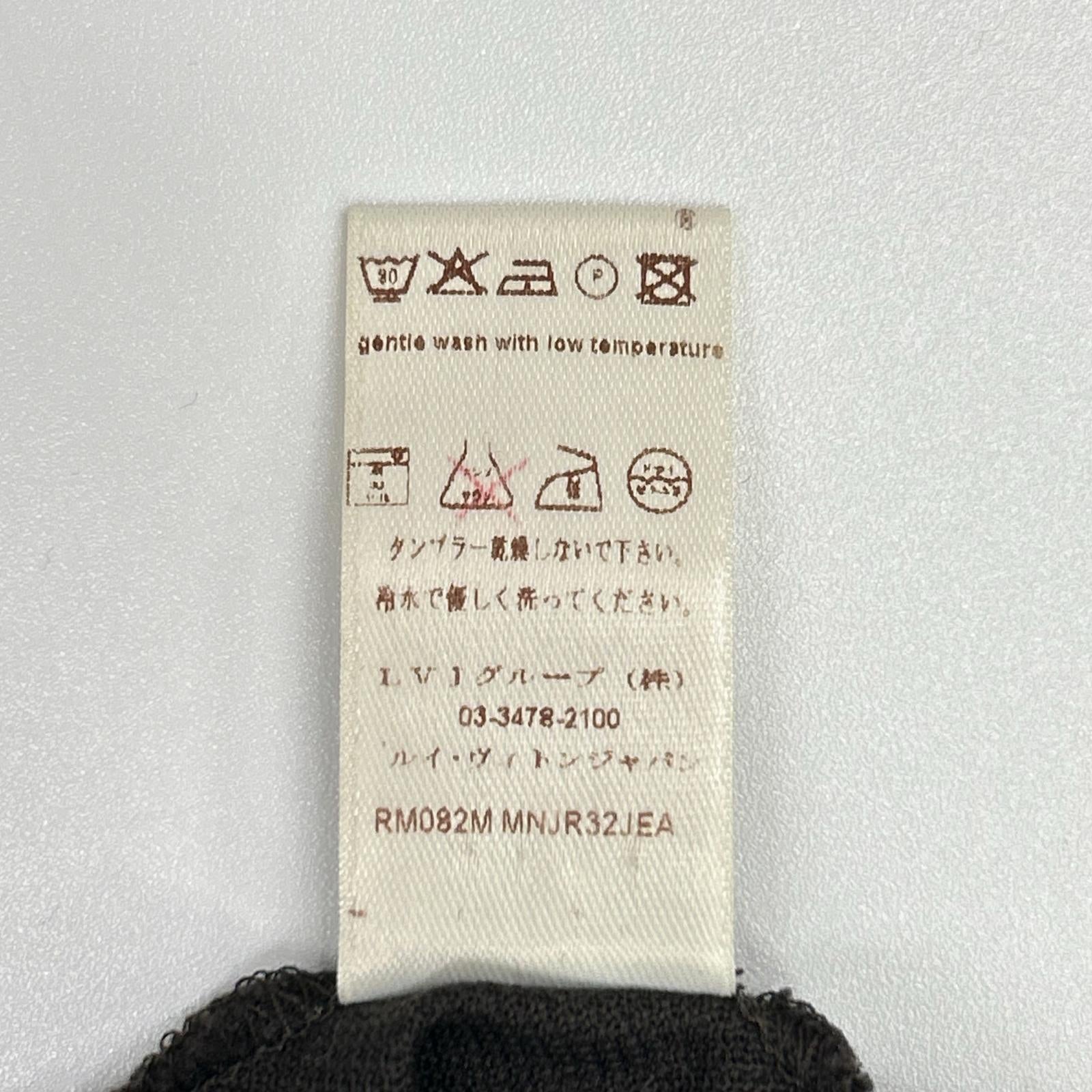 LOUIS VUITTON ルイヴィトン RM082M MNJR32JEA ブラウン コットン100 刺繍ロゴ ポロシャツ トップス