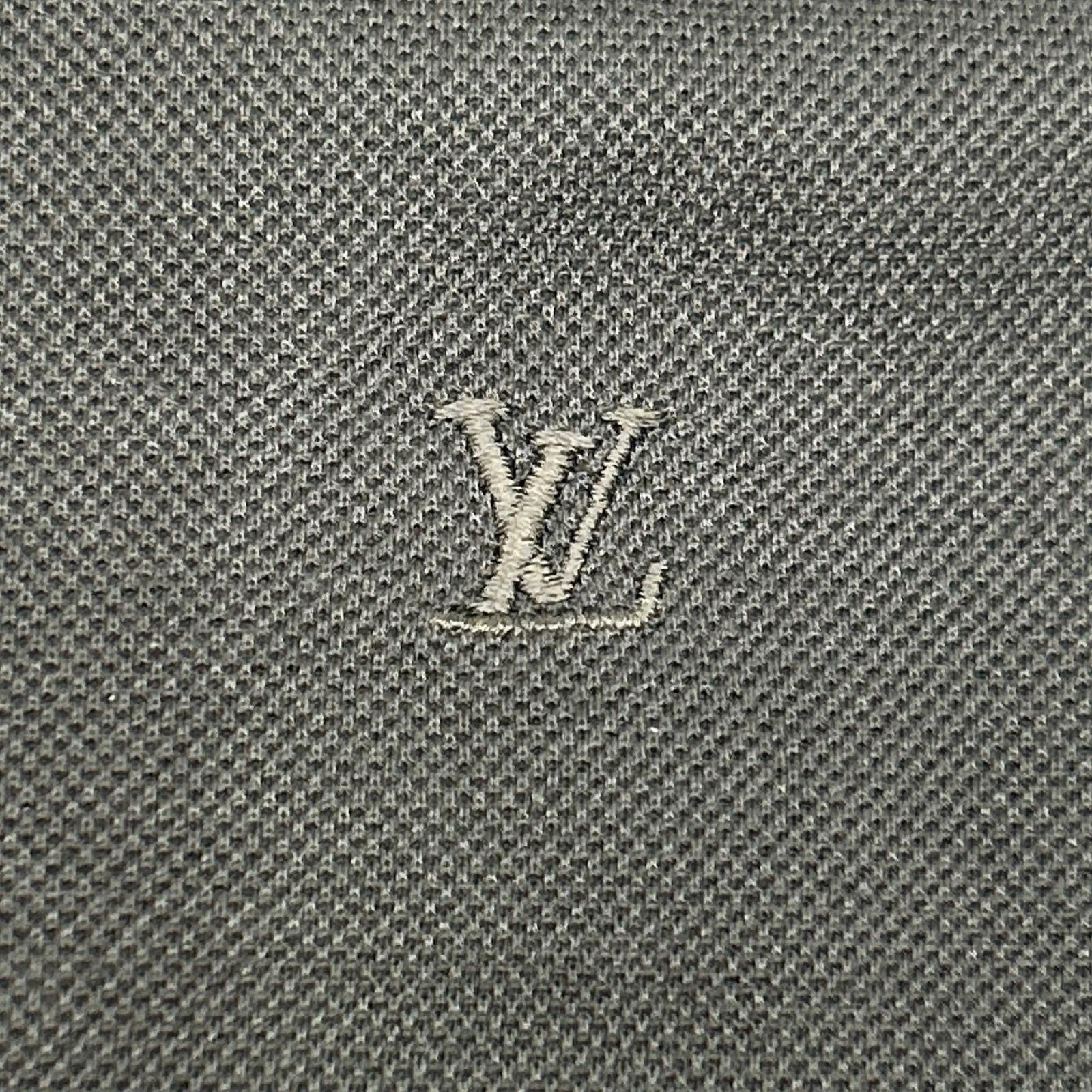 LOUIS VUITTON ルイヴィトン RM082M MNJR32JEA ブラウン コットン100 刺繍ロゴ ポロシャツ トップス