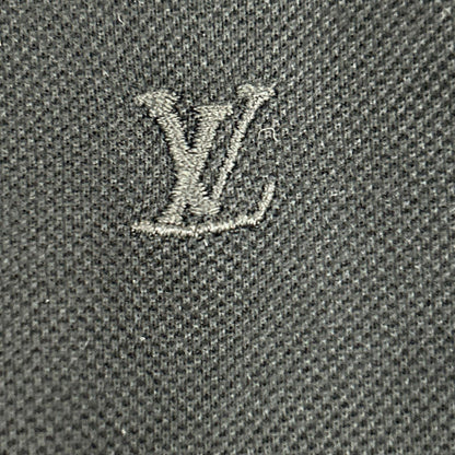LOUIS VUITTON ルイヴィトン RM082M MNJR32JEA ブラック　コットン100 刺繍ロゴ ポロシャツ トップス