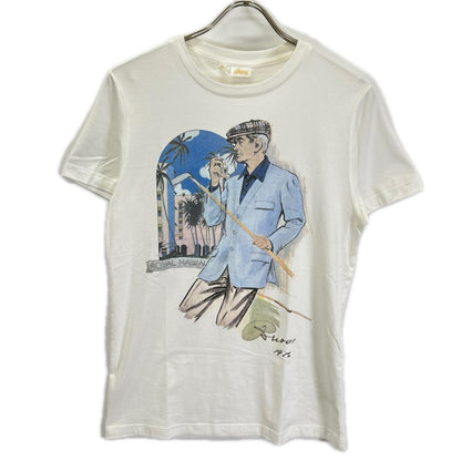 Brioni ブリオーニ ホワイト コットン ROYAL HAWAI プリントTシャツ トップス