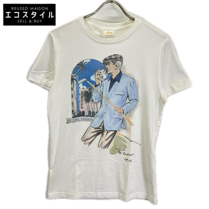 Brioni ブリオーニ ホワイト コットン ROYAL HAWAI プリントTシャツ トップス