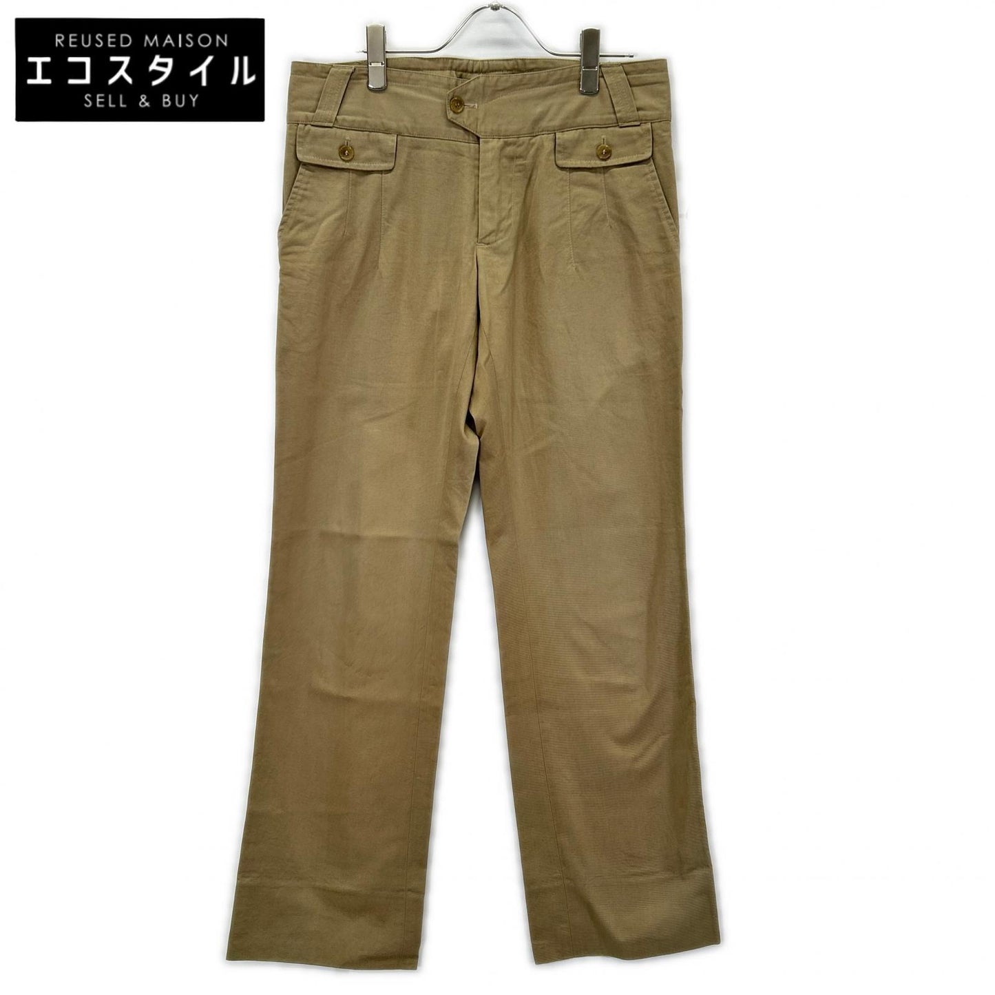 DOLCE&GABBANA ドルチェアンドガッバーナ G3JOTT FU6CM ベージュ コットン100 チノパンツ ボトムス