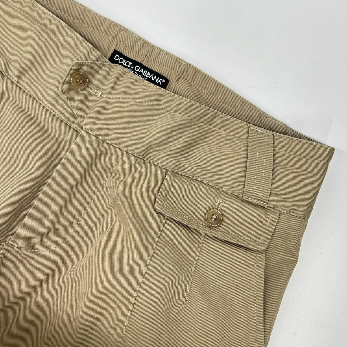 DOLCE&GABBANA ドルチェアンドガッバーナ G3JOTT FU6CM ベージュ コットン100 チノパンツ ボトムス